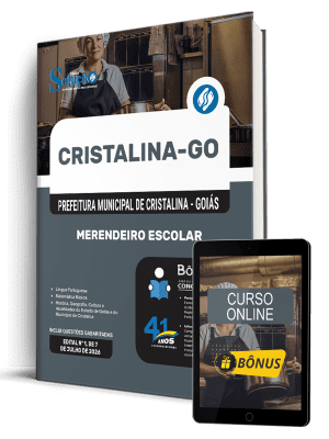 Apostila Prefeitura de Cristalina - GO 2026 - Merendeiro Escolar