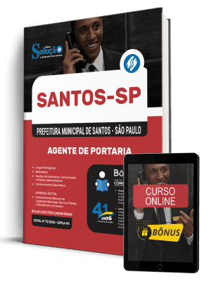 Apostila Prefeitura de Santos - SP 2026 - Agente de Portaria