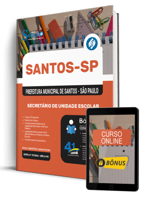 Apostila Prefeitura de Santos - SP 2026 - Secretário de Unidade Escolar