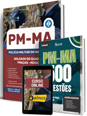 Combo PM-MA 2026 - Soldado do Quadro de Praças - Músicos