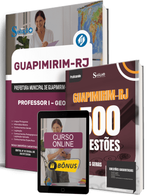 Combo Prefeitura de Guapimirim-RJ 2026 - Professor I - Geografia