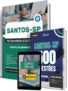 Combo Prefeitura de Santos - SP 2026 - Oficial de Administração