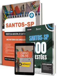 Combo Prefeitura de Santos - SP 2026 - Secretário de Unidade Escolar