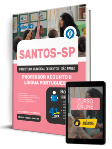 Apostila Prefeitura de Santos - SP 2026 - Professor Adjunto II - Língua Portuguesa