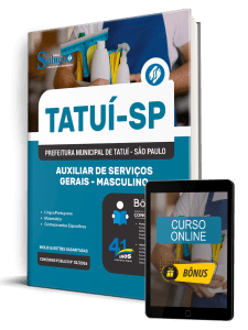 Apostila Prefeitura de Tatuí-SP 2026 - Auxiliar de Serviços Gerais - Masculino