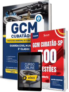Combo Prefeitura de Cubatão-SP 2026 - Guarda Civil Municipal - 3ª Classe