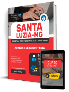 Apostila Prefeitura de Santa Luzia-MG 2026 - Auxiliar de Secretaria