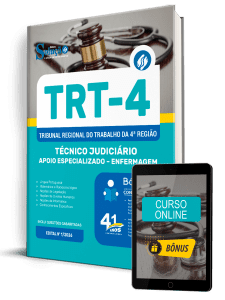Apostila TRT4 2026 - Técnico Judiciário - Área Apoio Especializado - Especialidade Enfermagem