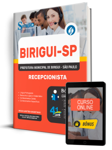 Apostila Prefeitura de Birigui-SP 2026 - Recepcionista