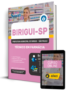Apostila Prefeitura de Birigui-SP 2026 - Técnico em Farmácia