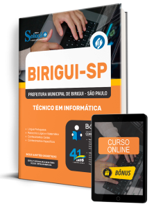 Apostila Prefeitura de Birigui-SP 2026 - Técnico em Informática
