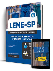 Apostila Prefeitura de Leme-SP 2026 - Operador de Serviços Públicos - Lavador