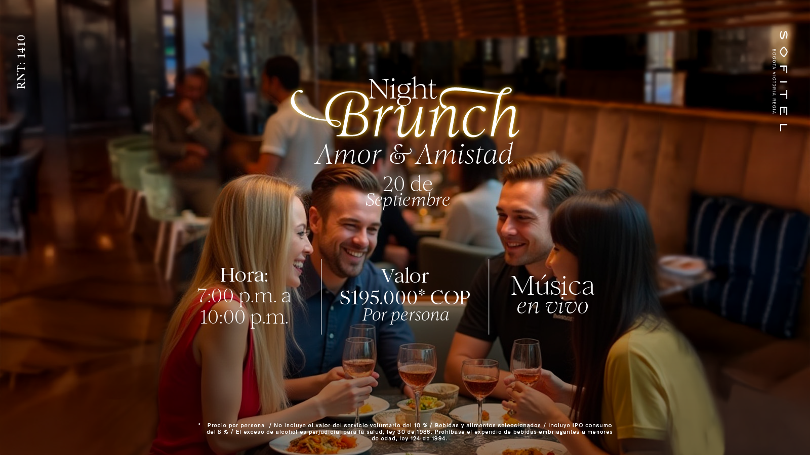 Night Brunch en Hotel Sofitel Bogota