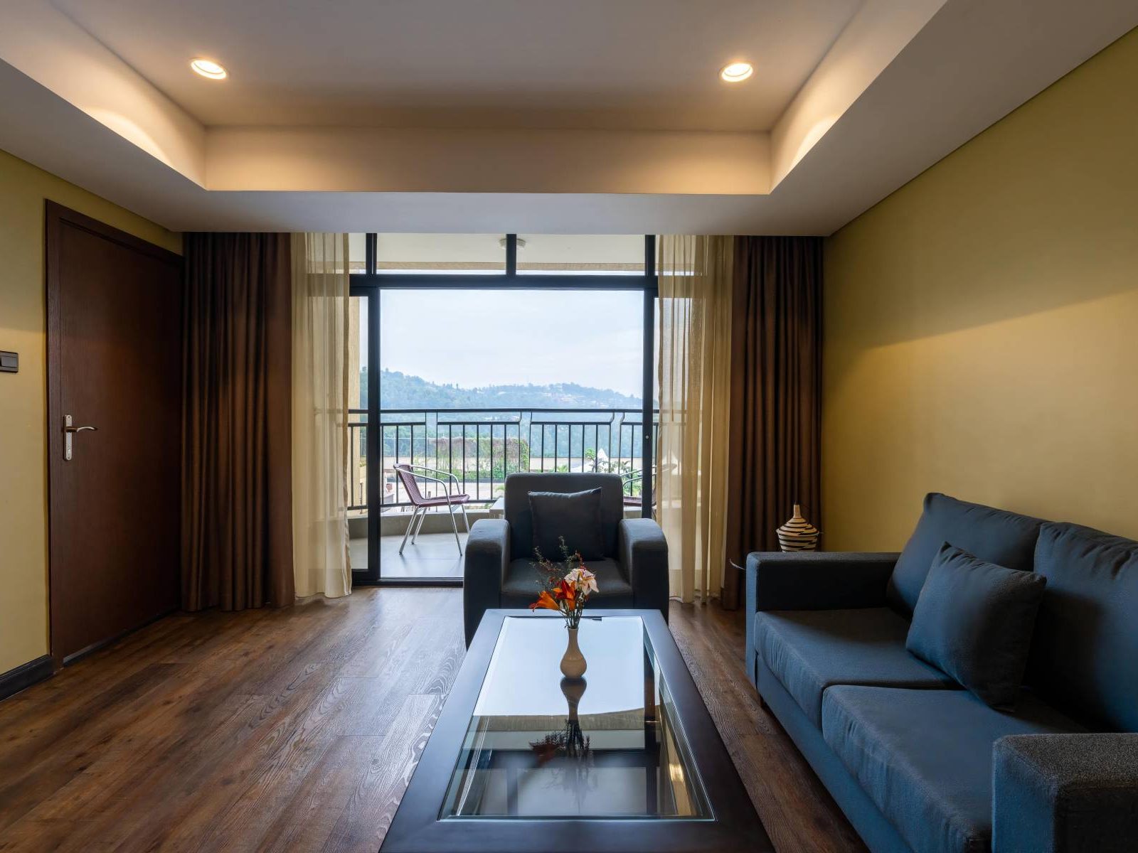 Suite living room at Mantis Kivu Marina