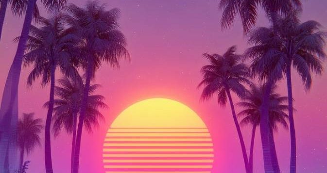 phone-background-retro-80s-vaporwave-beach