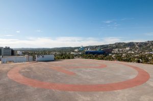 Photo of the rooftop helipad