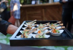 Photo of passed hor d'oeuvre on a tray