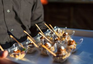 Photo of plated hors d'oeuvres