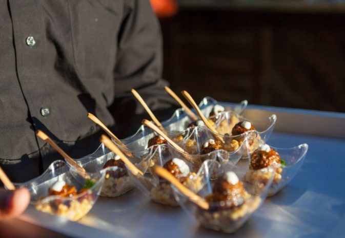 Photo of plated hors d'oeuvres