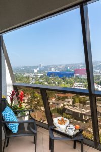 Photo of the view from the Balcony