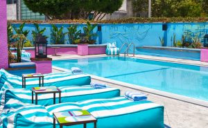 Photo of the Swimming Pool Amenities and Lounge Chairs