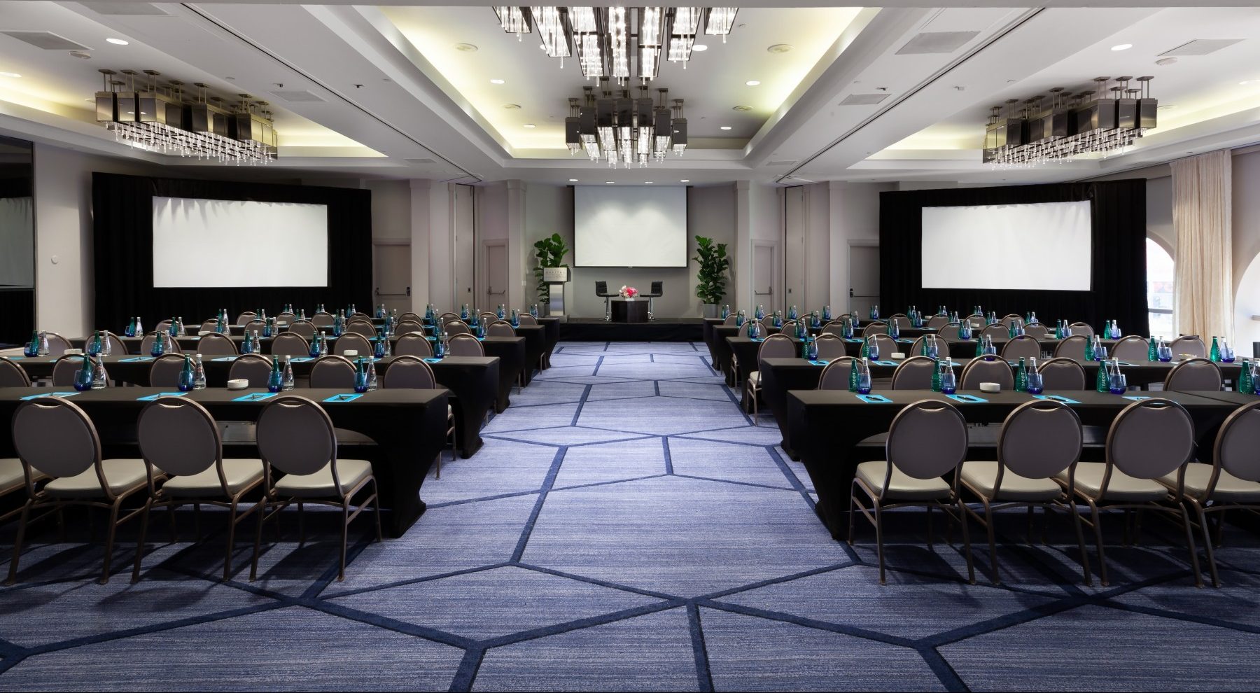 Photo of the Beverly Ballroom Setup in Classroom Style