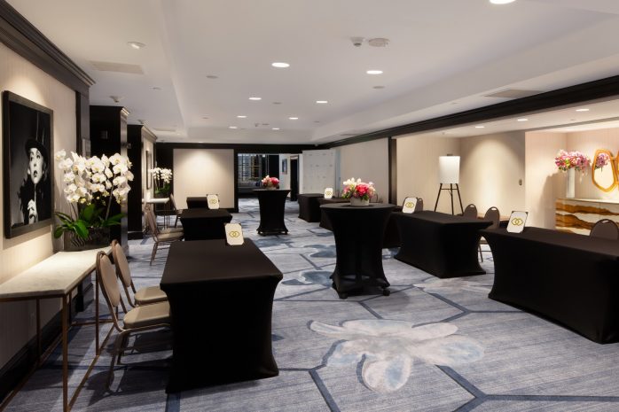 Photo of the Beverly Foyer setup for reception