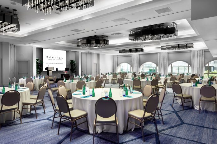 Photo of the ballroom in crescent seating