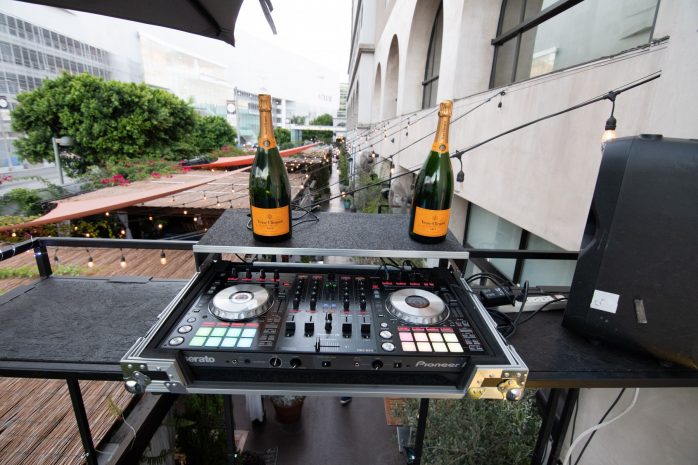 Photo from the DJ booth