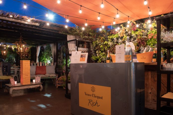 Photo of the Veuve Cliquot bar
