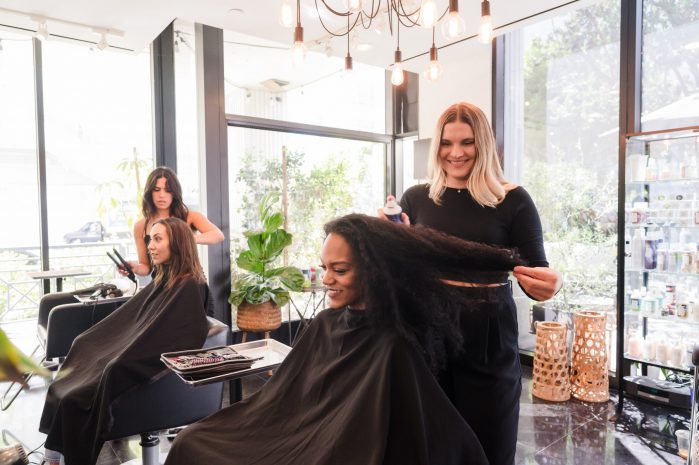 Photo of guests being styled