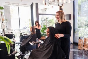 Photo of red carpet styling at the salon