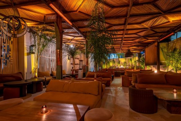 Photo of the outdoor space and seating