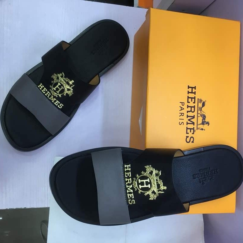 hermes men slippers