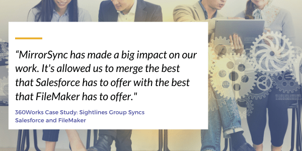 FileMaker and Salesforce Integration using 360Works MirrorSync