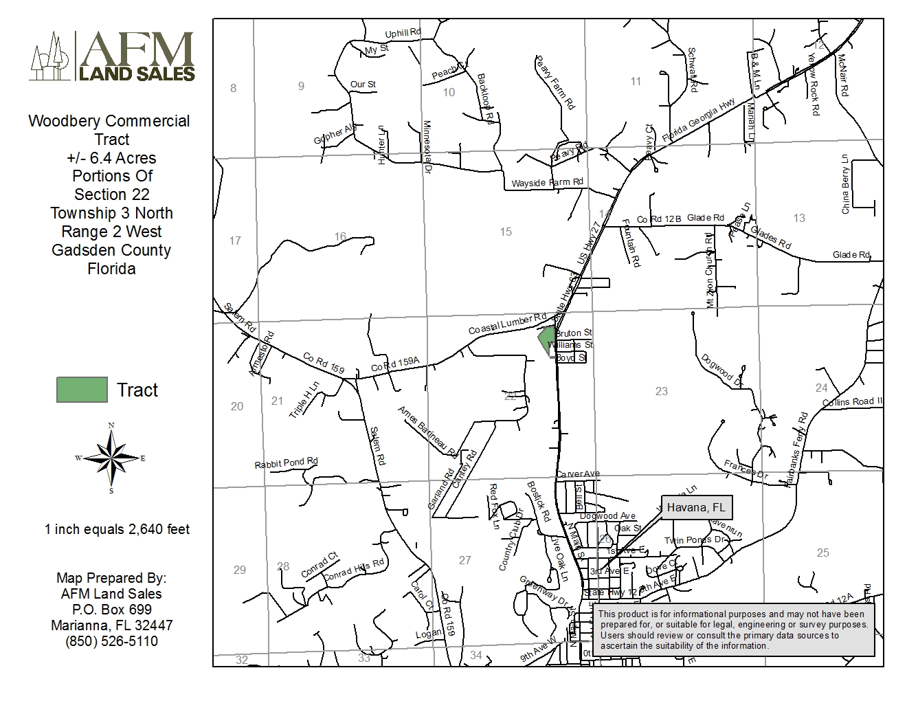6 acres in Gadsden County, Florida