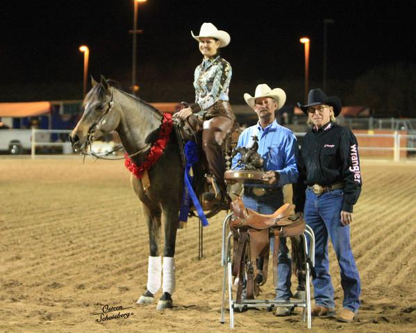 2010 ARHA Celebrity Slide - Champion Carmel Rooker with coach John O Hara.