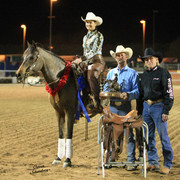 2010 ARHA Celebrity Slide - Champion Carmel Rooker with coach John O Hara.