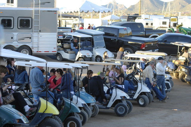 2010 ARHA Celebrity Slide - Crowd gathering to watch the event.