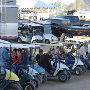 2010 ARHA Celebrity Slide - Crowd gathering to watch the event.