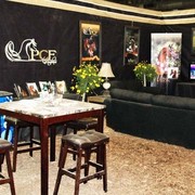 Peacemaker Farm - All was quiet at the Peacemaker Farm stalls - it was the quiet before the storm when the halter classes start on Tuesday.