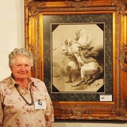 House of Horses - Some of the most beautiful equine art at the show can be found at House of Horses. This was my favorite piece - it is a steel engraving from the late 1800's - it is exquisite! 