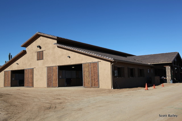 the beautiful new barn at Culbreth Equine Training Center