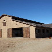 the beautiful new barn at Culbreth Equine Training Center