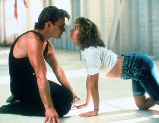 Patrick Swayze & Jennifer Grey. From the movie Dirty Dancing.