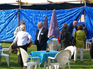 Don and Judi - Don and Judi with Pyramid Society Board members at the Egyptian Show in 2006