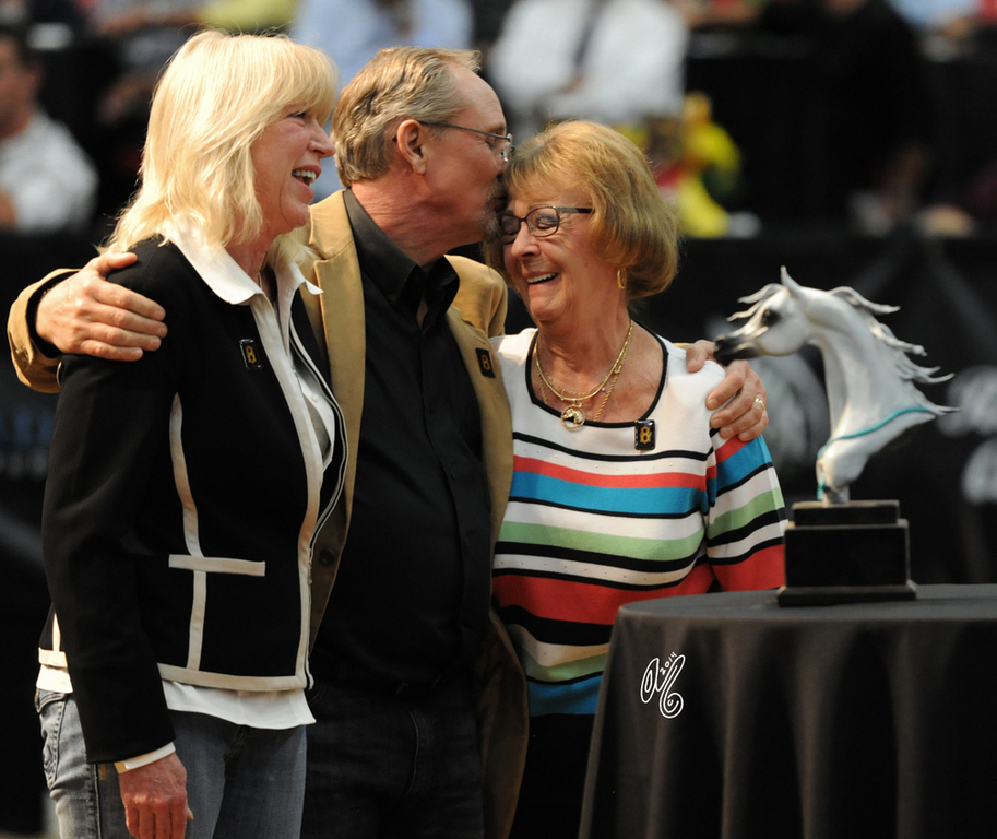 Shawn Crews and Judy Sirbasku being presented with the Ambassadors Award