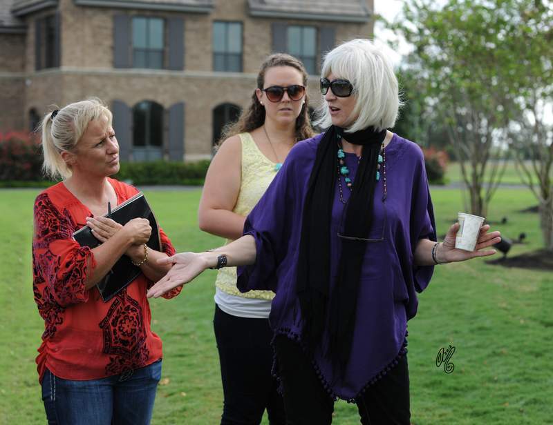 In groups, learning about Judging from a show ring perspective