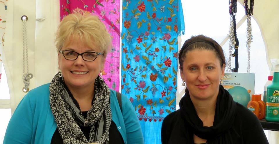 at the 2014 All Nations Cup with Lisa Abraham