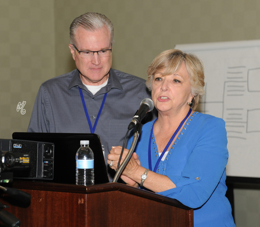 Keri Wright and Anna Bishop, the Executive Director of TPS